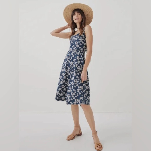 Pact Floral Blue Dress - Picture 3 of 14